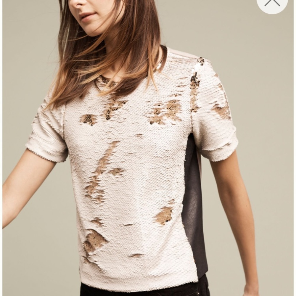 NWT anthropologie sequin shirt